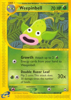 Carte Pokémon: Weepinbell