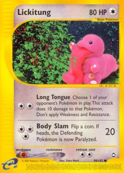 Carte Pokémon: Lickitung