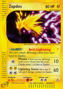 Carte Pokémon: Zapdos