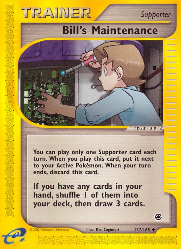 Carte Pokémon: Bill's Maintenance [Entretien de Léo]