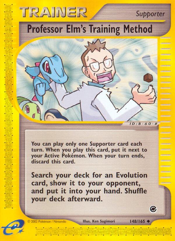 Carte Pokémon: Professor Elm's Training Method [Méthode d'entraînement du professeur Orme]