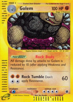 Carte Pokémon: Golem