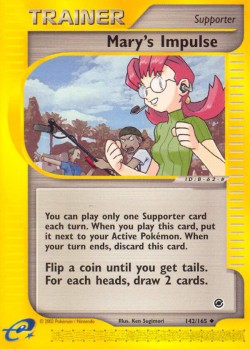 Carte Pokémon: Mary's Impulse