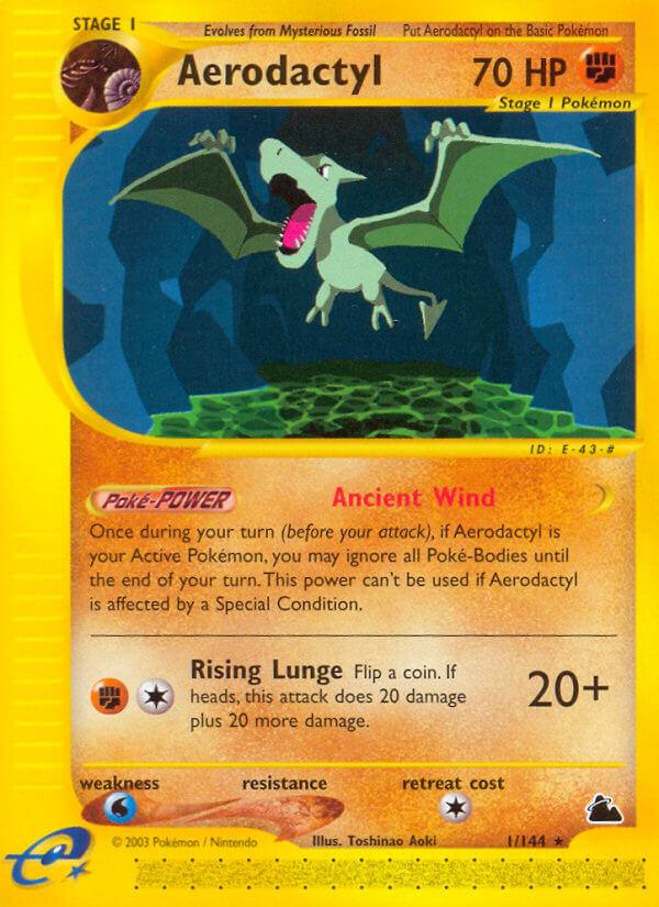 Carte Pokémon: Aerodactyl [Ptéra]