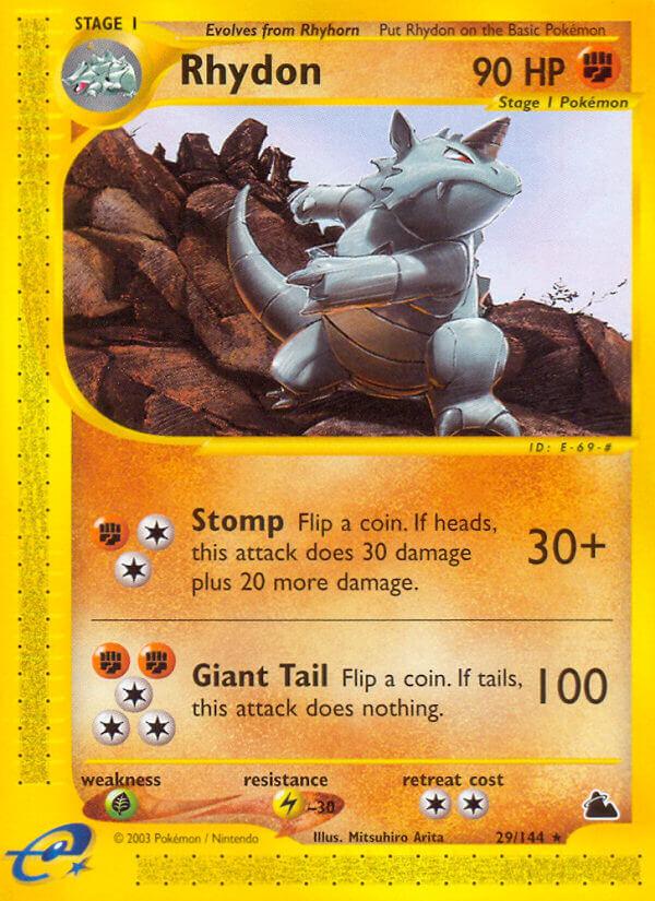 Carte Pokémon: Rhydon [Rhinoféros]