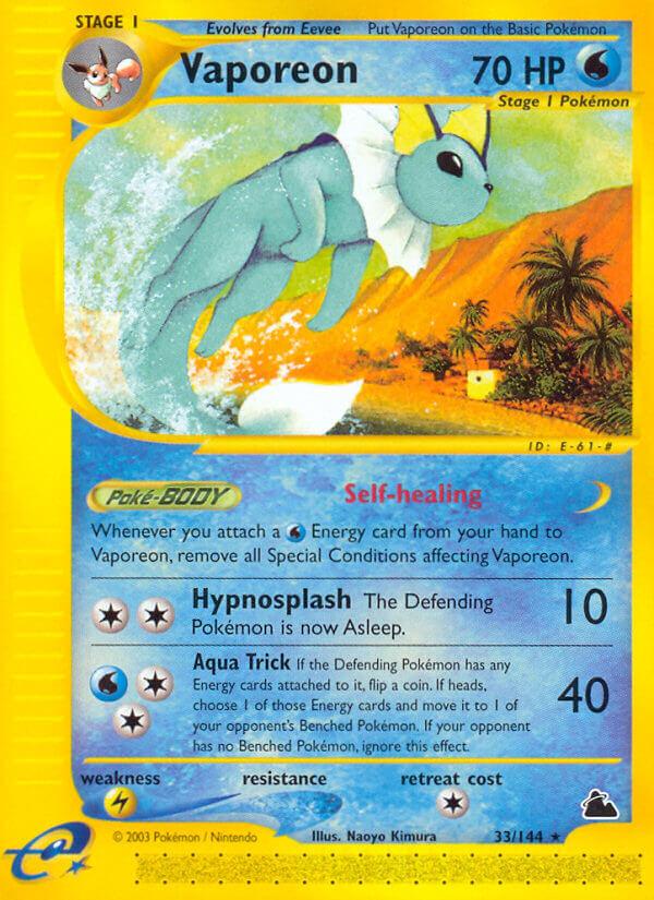 Carte Pokémon: Vaporeon [Aquali]