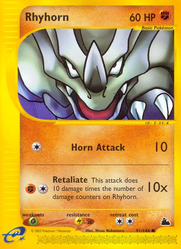 Carte Pokémon: Rhyhorn [Rhinocorne]