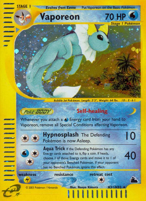 Carte Pokémon: Vaporeon [Aquali]