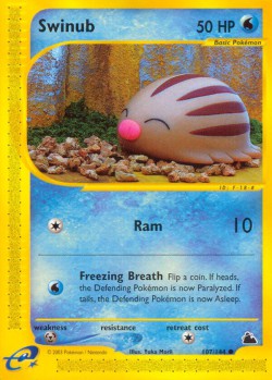 Carte Pokémon: Swinub