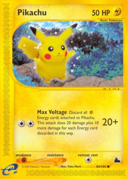 Carte Pokémon: Pikachu