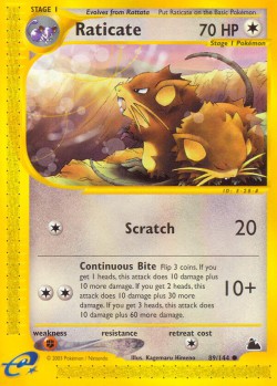 Carte Pokémon: Raticate