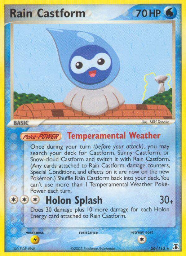 Carte Pokémon: Rain Castform [Morpheo Pluie]