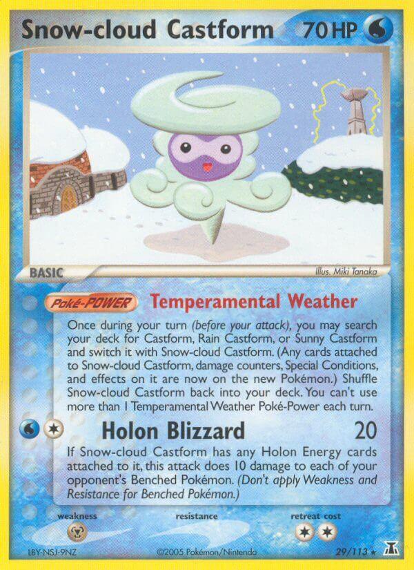 Carte Pokémon: Snow-cloud Castform [Morpheo Neige]