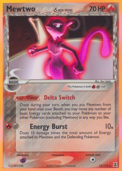 Carte Pokémon: Mewtwo δ