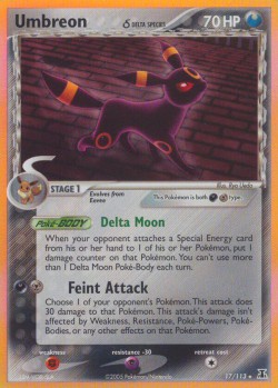 Carte Pokémon: Umbreon δ