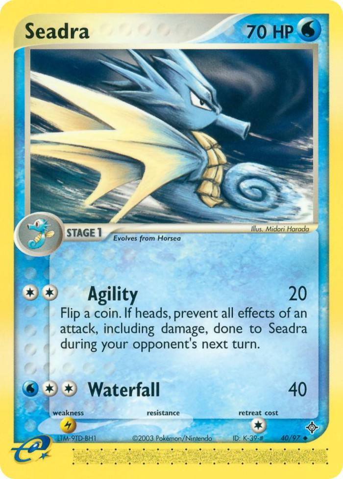 Carte Pokémon: Seadra [Hypocéan]