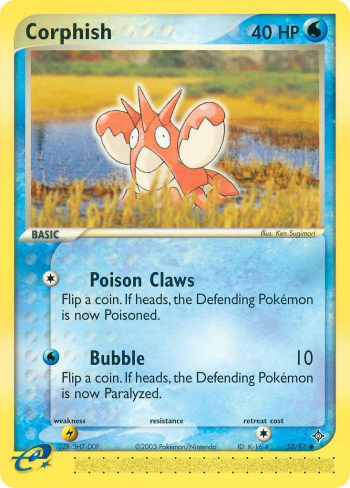 Carte Pokémon: Corphish [Écrapince]