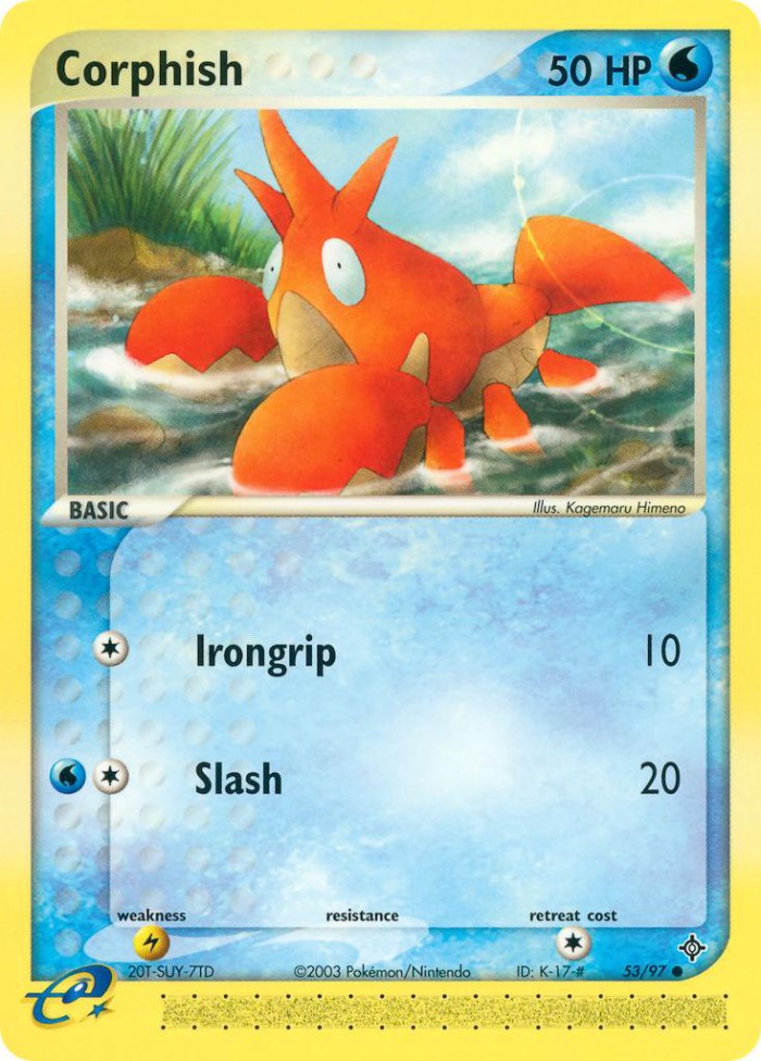 Carte Pokémon: Corphish [Écrapince]