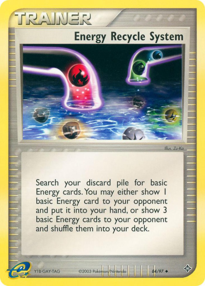 Carte Pokémon: Energy Recycle System [Recyclage d'énergie]