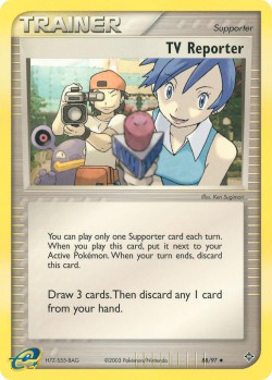 Carte Pokémon: TV Reporter