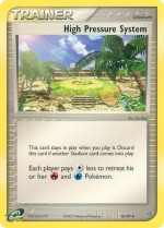 Carte Pokémon: Système à haute pression