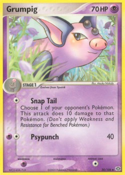 Carte Pokémon: Grumpig