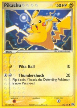 Carte Pokémon: Pikachu