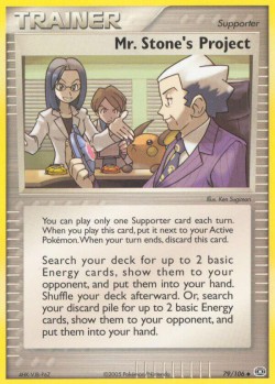 Carte Pokémon: Mr. Stone's Project