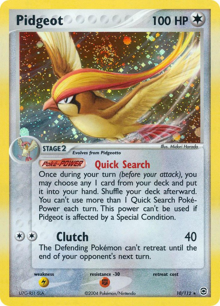 Carte Pokémon: Pidgeot [Roucarnage]