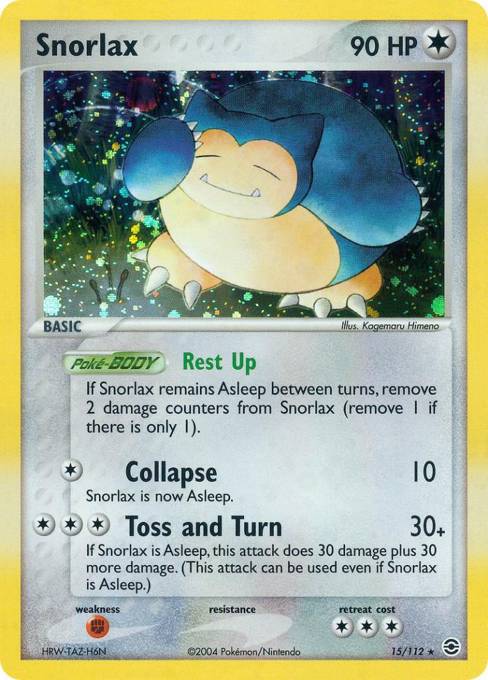 Carte Pokémon: Snorlax [Ronflex]