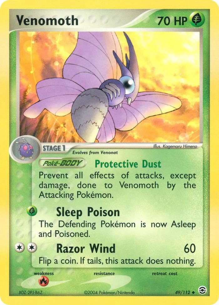 Carte Pokémon: Venomoth [Aéromite]