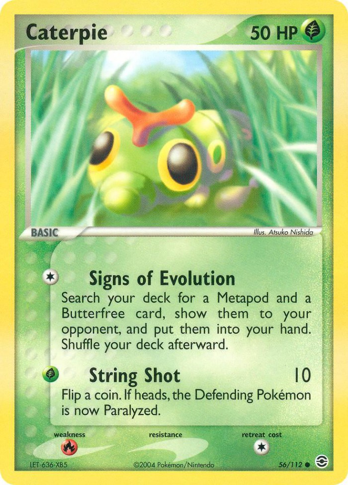 Carte Pokémon: Caterpie [Chenipan]