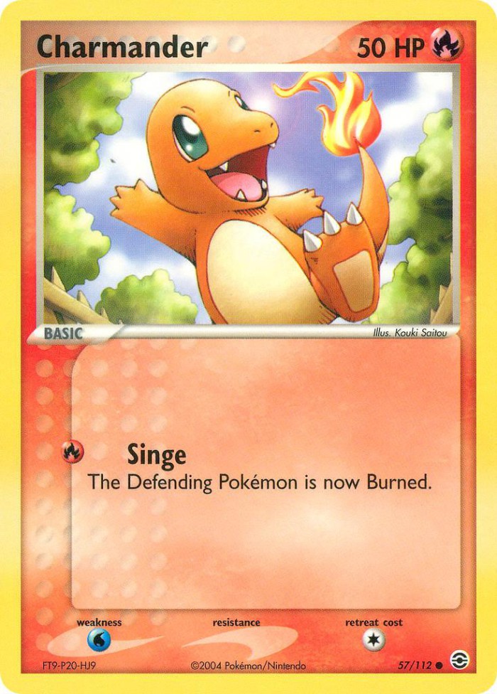 Carte Pokémon: Charmander [Salamèche]