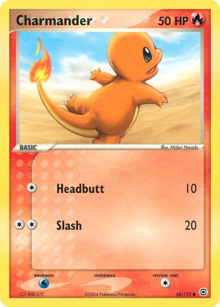 Carte Pokémon: Charmander [Salamèche]