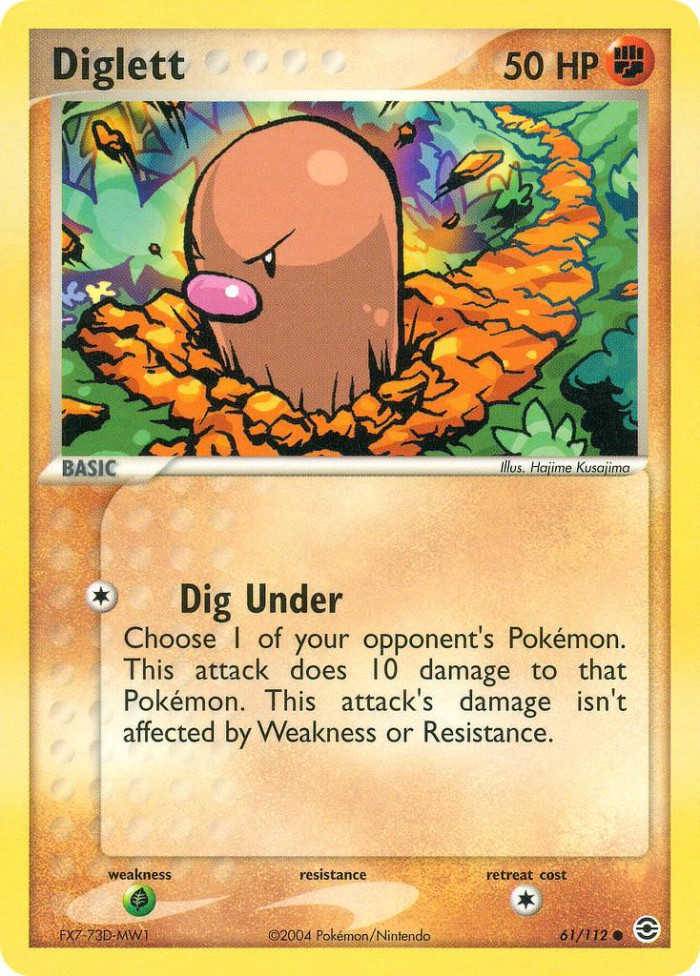 Carte Pokémon: Diglett [Taupikeur]