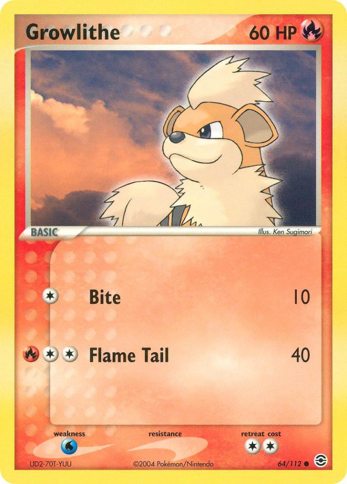 Carte Pokémon: Growlithe [Caninos]