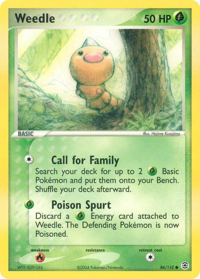 Carte Pokémon: Weedle [Aspicot]