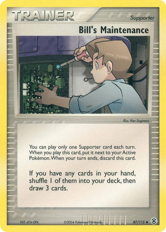 Carte Pokémon: Bill's Maintenance [Entretien de Leo]