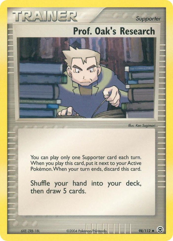 Carte Pokémon: Prof. Oak's Research [La recherche du Prof. Chen]