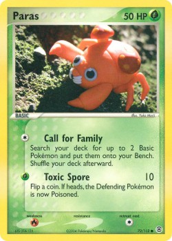 Carte Pokémon: Paras