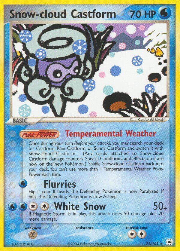 Carte Pokémon: Snow-cloud Castform [Morpheo Neige]