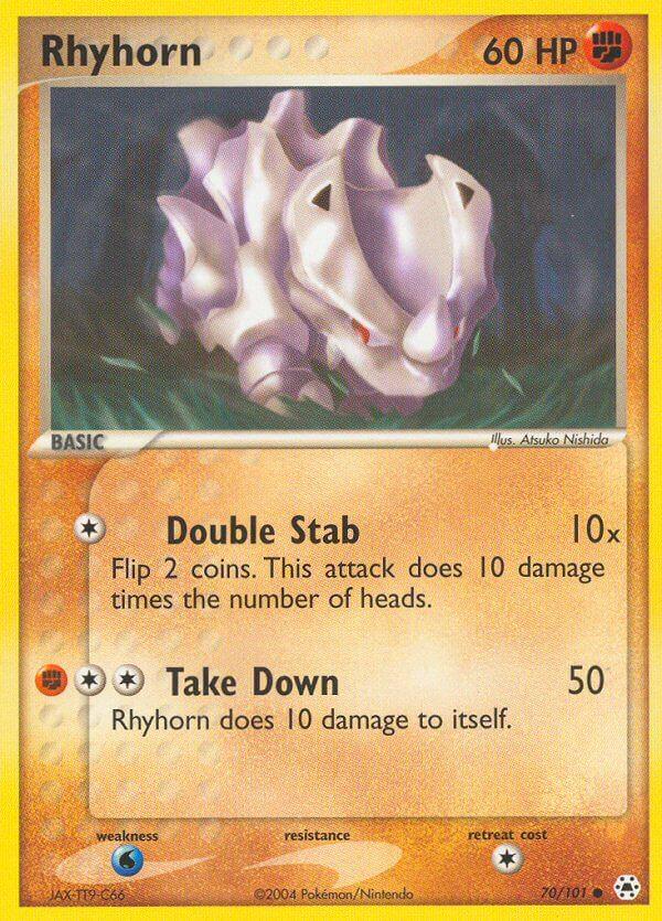 Carte Pokémon: Rhyhorn [Rhinocorne]