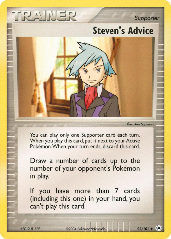 Carte Pokémon: Steven's Advice [Les conseils de Pierre]