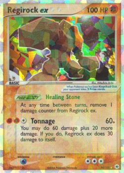 Carte Pokémon: Regirock ex