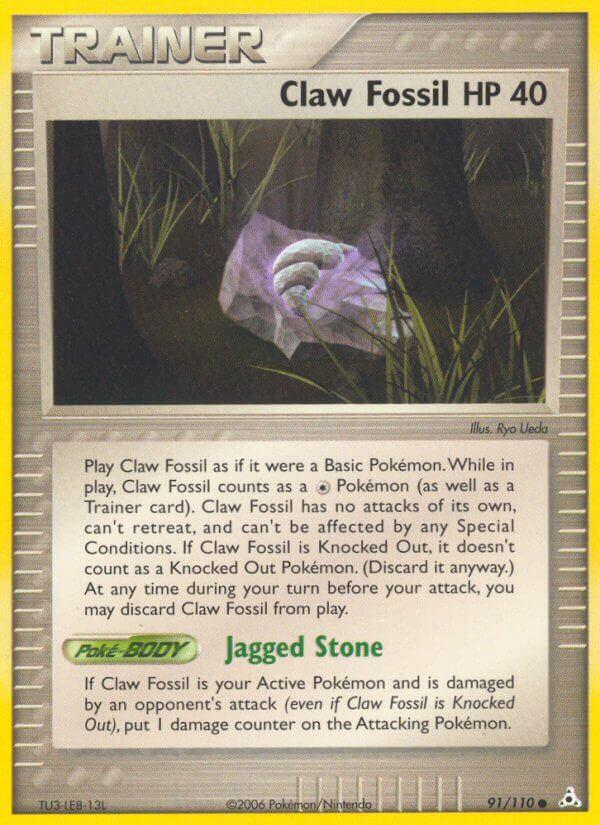 Carte Pokémon: Claw Fossil [Fossile griffe]