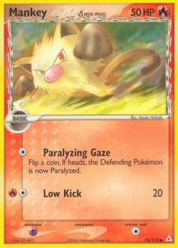 Carte Pokémon: Mankey δ