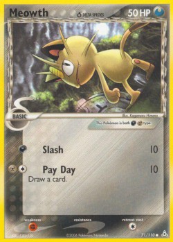 Carte Pokémon: Meowth δ