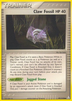 Carte Pokémon: Claw Fossil