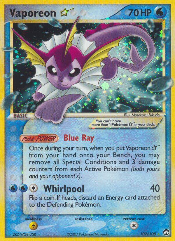 Carte Pokémon: Vaporeon star [Aquali star]