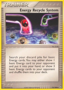 Carte Pokémon: Energy Recycle System